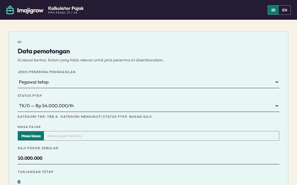 PPh 21 Income Tax Calculator