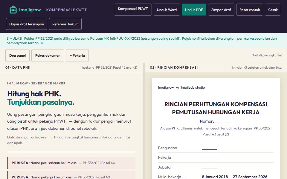Permanent Contract (PKWTT) Compensation Generator